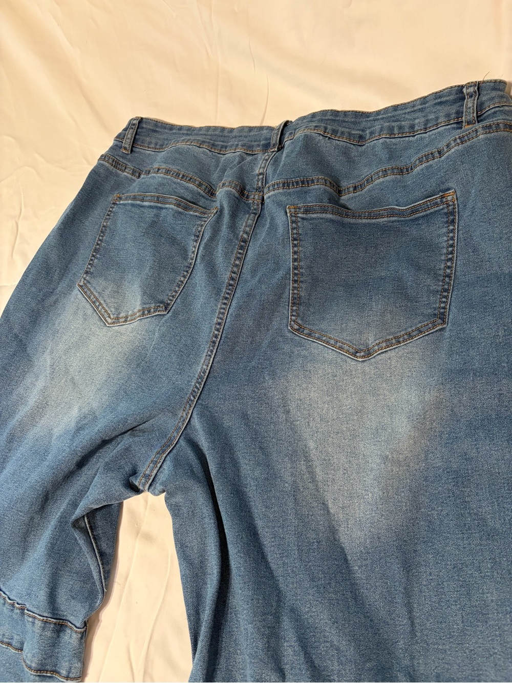 NWOT ELOQUII Denim Bell Bottom Jeans Size 18 Wide Leg Retro Flare ⭐ - Picture 2 of 12